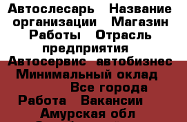 Автослесарь › Название организации ­ Магазин Работы › Отрасль предприятия ­ Автосервис, автобизнес › Минимальный оклад ­ 45 000 - Все города Работа » Вакансии   . Амурская обл.,Октябрьский р-н